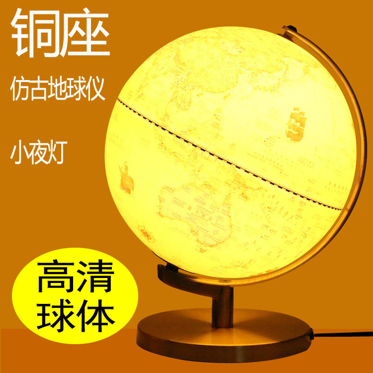 Night lights glowing home globally LED creative decoration European desk lamp bedroom study style eye care student