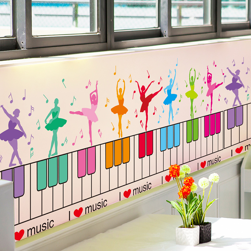 Music Dance Classroom Decorative Wall Stickers Stickers