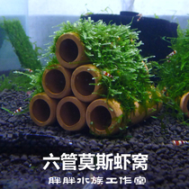 Snapper Shrimp Nest of Shrimp Special Jank Fish Nest Love Nest Snapper Porcelain Pottery Jar Ecological Fish Tank Aquarium Building Decoration Pendulum