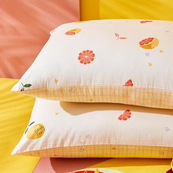 Mengjie Home Textiles Genuine Cotton Pillowcases, Quilt Covers, Sheets and Fitted Sheets for Student Dormitory Single Parts