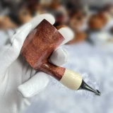 Мужской большой классический мундштук ручной работы, 9mm, подарок на день рождения