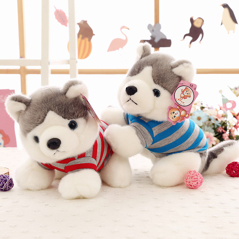 Genuine Bell Ringer Dog Handsome dog doll cute plush toy emulation Dog paparazzi Beaumei Children's birthday gift woman