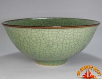 Jingdezhen factory goods old porcelain antique open green glaze 16 soup bowl rice bowl
