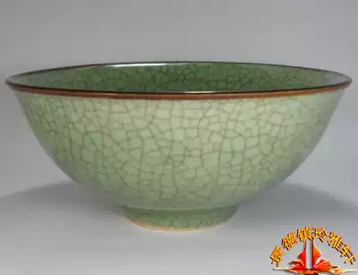 Jingdezhen factory goods old porcelain antique open green glaze 16 soup bowl rice bowl