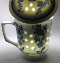 Jingdezhen characteristic ceramic blue and white Linglong fragrance 240ML Tea Cup new porcelain