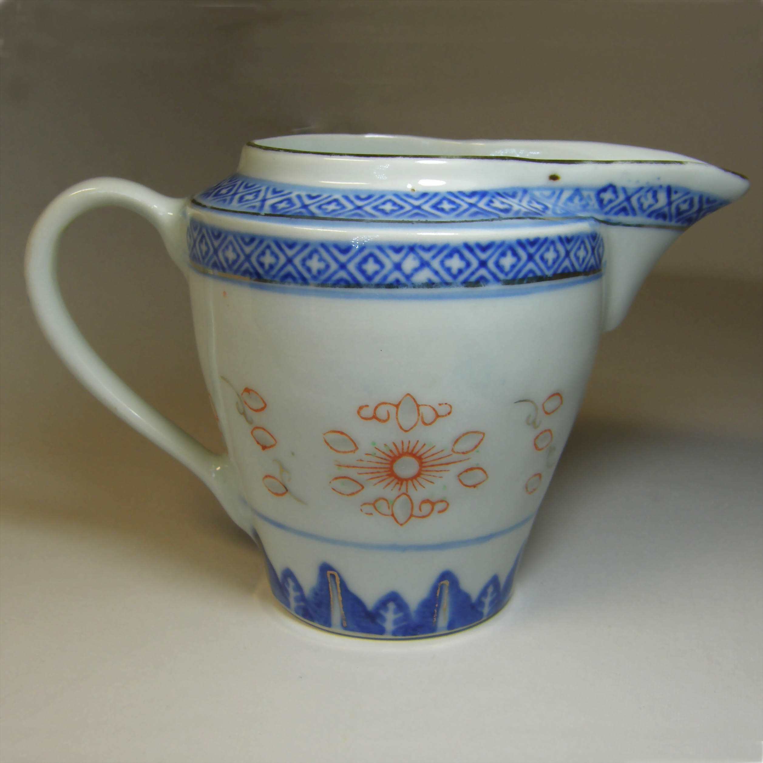 Jingdei Town - Original National Lighting Factory Old - Flower Linghuang Coffee Cup Milk Cup Metroporcelain