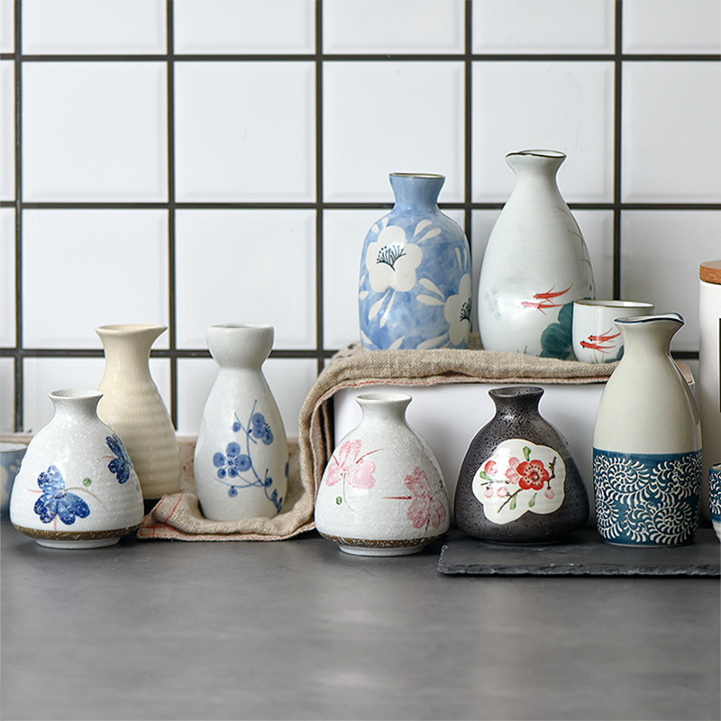 Ceramic Wine With Small Wine Glasses Suit Day Style Home Individuality Creativity Clear Wine Pot White Wine Jug Winemaker Wine Punch 