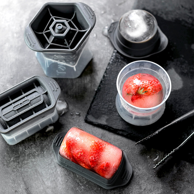 Round large ice hockey spherical production freeze made ice cubes Ice Box Ice Box Home Ice Cream Ice Cream Mold Silicone Gel