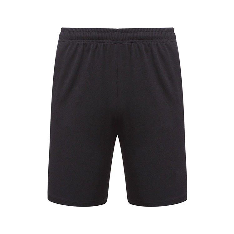 Male and female badminton clothes shorts pure black training shorts tightness lacing table tennis shorts team customized