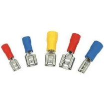 Jinfeng FDD2-110 terminal block semi-insulated sheath flat female terminal plug spring Blue end 1000 package