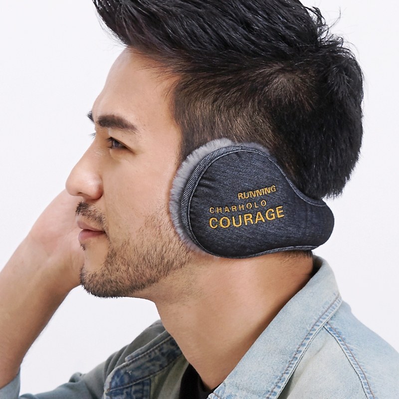 Chenglake screw ear cover warm male ear cover winter ear cover female ear warm letter embroidery and ear cover plush ear cover