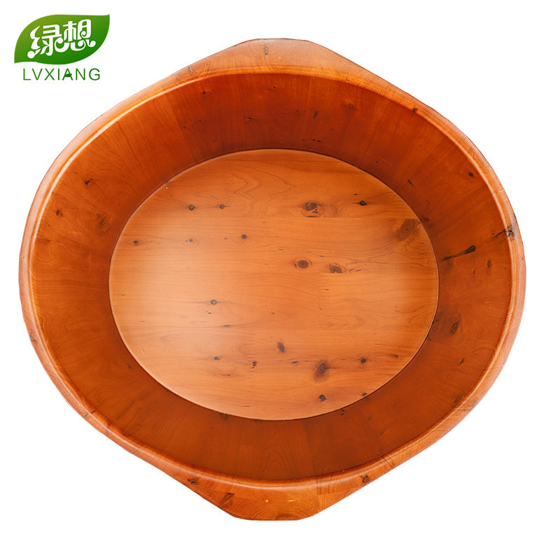 Foot bath bucket Double large big foot King-size foot bath bucket Foot therapy barrel Large size foot wash basin Wooden household