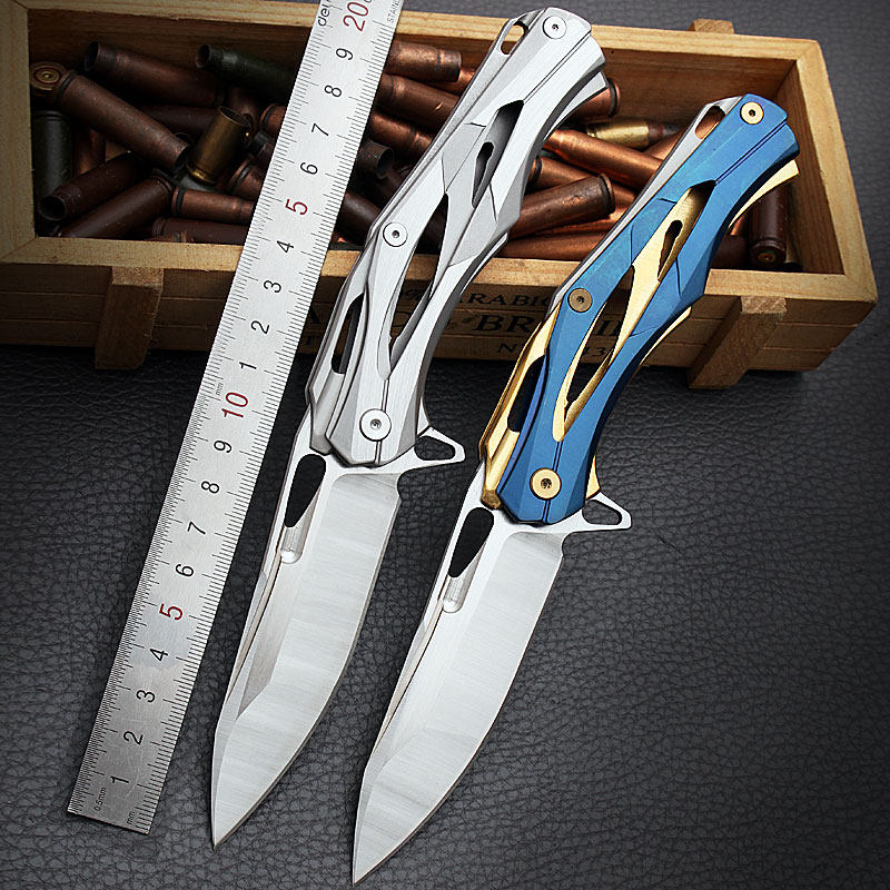 American JX folding knife high hardness folding knife outdoor anti-body small knife field courtside cutter with bearing quick opening
