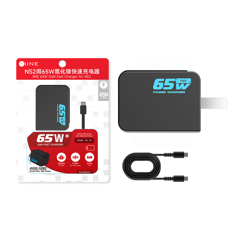 Good Value Genuine 65W Gallium Nitride Pd Fast Charger for Nintendo Switch 1&2 Consoles