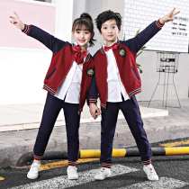Childrens school uniform set Spring and Autumn School students class clothes college style sportswear teachers kindergarten Garden clothes spring and autumn clothes