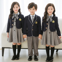 Suit school uniform suit spring and autumn teacher kindergarten Garden uniform host performance dress primary school class uniform performance suit