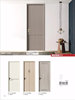 Glass, Eco-Reinforced Door, Solid Wood Composite Bedroom Door, Interior Set, Paint-Free Room Door, Soundproof, Simple Style, Chengdu