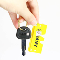 Excavator key cab SANY SY55 60 65 75 135 215-8-9 ignition key chain accessories