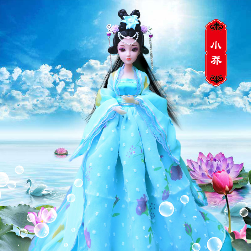 叶罗丽娃娃改妆夜萝莉仙子古装衣服全套叶萝莉芭比洋娃娃女孩玩具