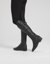 (Adjustable) Equestrian boots Equestrian boots Equestrian shoes Equestrian shoes Genuine cowhide imported adjustable zipper boots Transparent