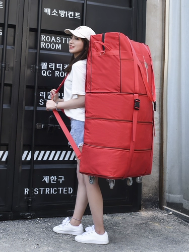 Вместительный и большой чемодан, универсальный самолет, складная сумка для путешествий, поворотные колеса