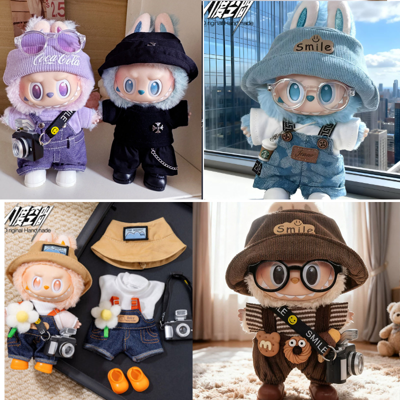Front-Facing High-Energy Labubu 3Rd Generation Lucky Love 17cm Third-Generation Doll Plush Toy Clothes