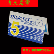 British THERMAX thermometric sticker 5 grids 77 to 99 sensing paper 160-182 removable 216-249 hot sensitive paper