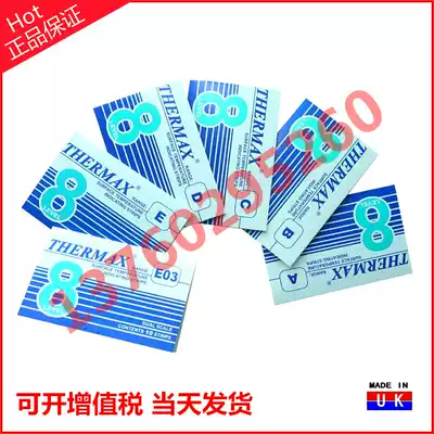 Batch UK TMC temperature sticker THERMAX catch temperature test paper thermal temperature sticker