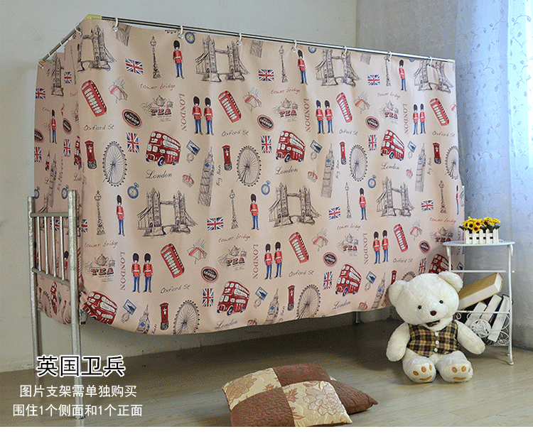 Được bao quanh bởi 2 giường ngủ ký túc xá sinh viên, rèm cửa, màn, thông gió, cô gái, vải bóng, giường rèm, giường ngủ rèm khung giường ngủ 4 trụ