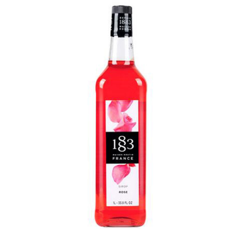 French imports 1883 truffle rose roses flavoured syrup Fruit dew 1000ml Tune Coffee Cocktails