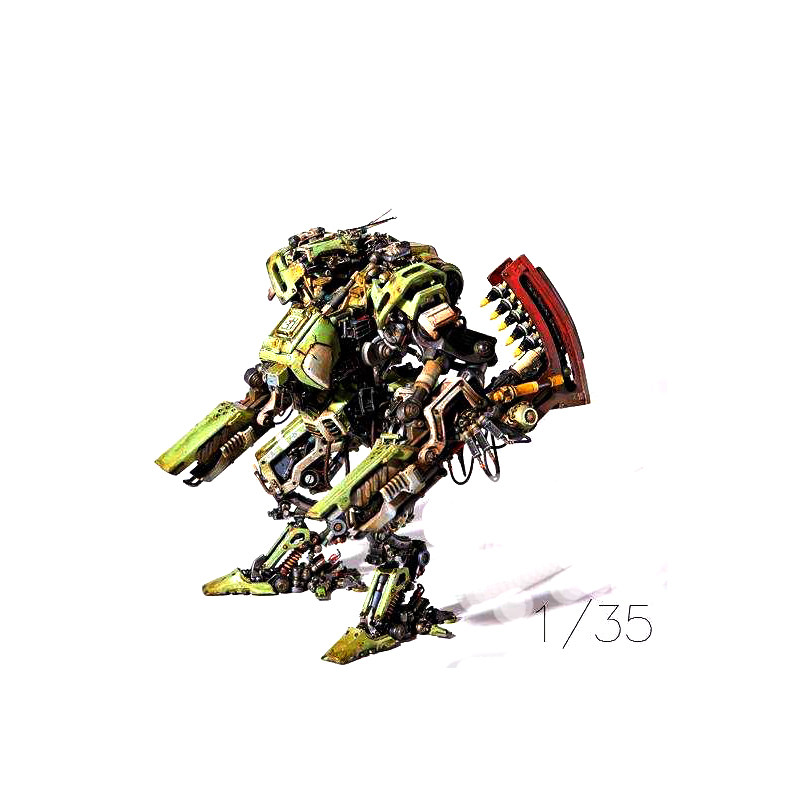 Yingzhi model 1 to 35 steampunk black oil mecha model assembled GK model refined version customization