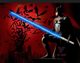 1:48 ຂະຫນາດໃຫຍ່ໂລຫະ electroplated lightsaber luminous set Gundam model sword laser with free blade PG1:60