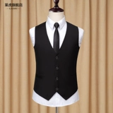 Трендовый костюм для отдыха, мужской жилет, пиджак классического кроя в английском стиле, в корейском стиле