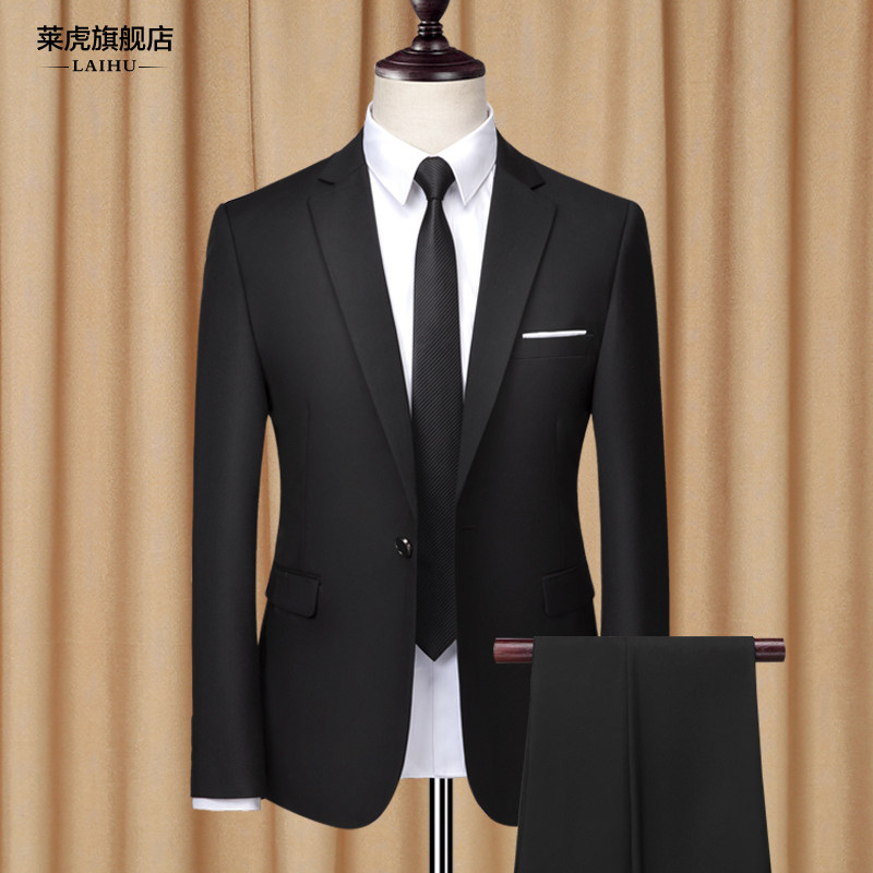 Western suit suit men's jacket spring Korean version sashimi business career positive dress casual little Western-style men's single blouse