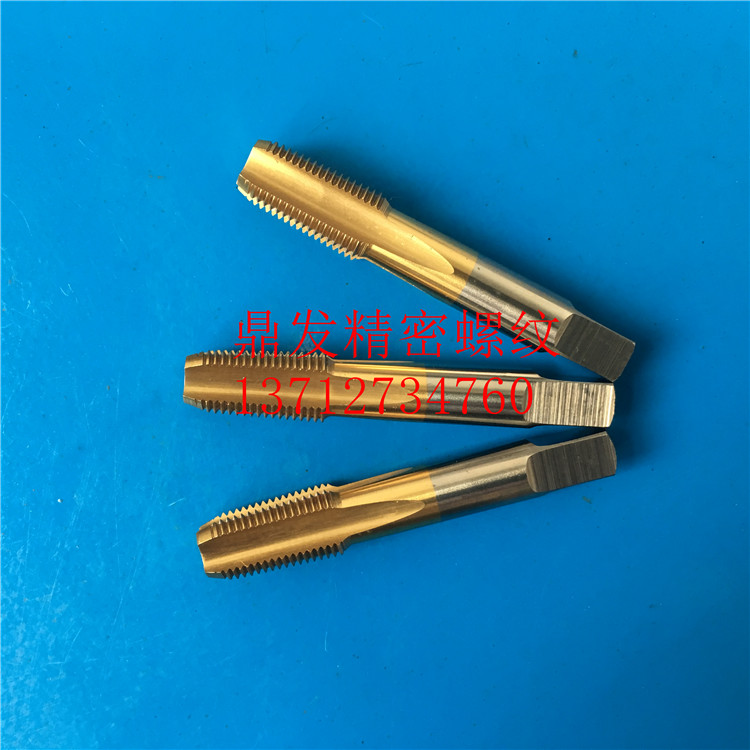 Japan YAMawa plated titanium straight groove screw tapping PT PS PF G RC RP NPT NPS1 16-28-27 screw tap