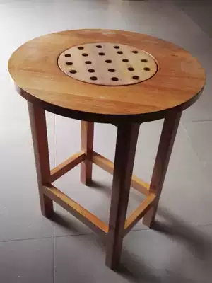 Fumigation stool Oak fumigation bucket stool Wooden bucket steamer gynecological stool steaming head Andrology hemorrhoid wooden stool