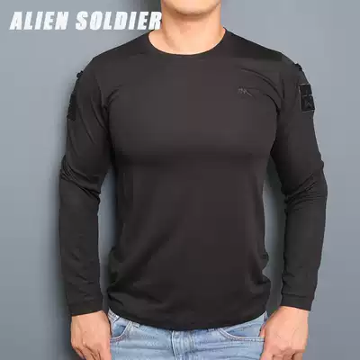 Different soldiers spring and autumn round neck tactics T-shirt long sleeve male outdoor military fan clothing quick-drying sweat sweatsuit shirt
