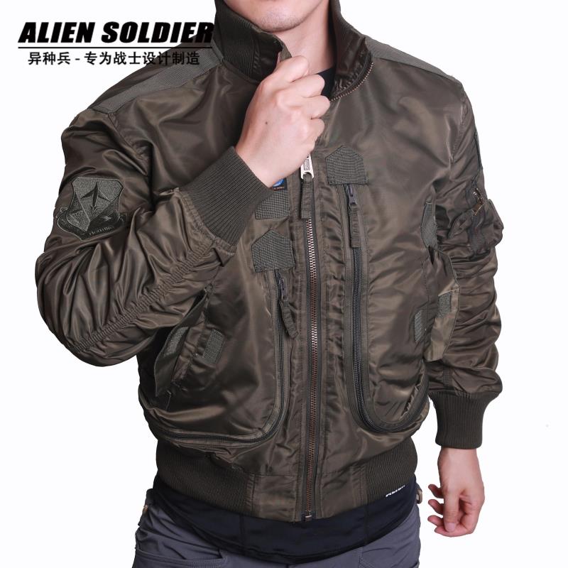 Nylon waterproof flight jacket mountaineering suit Baseball suit Soft shell warm tactical suit Men's outdoor military fan clothing