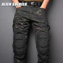Alien soldiers motorcycle motorcycle riding camouflage tactical overalls trousers mens military fans outdoor clothing wear-resistant spring summer and autumn