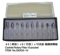 Japanese Kettle Three 3MM handle*6MM head*10 sets 6MM handle*12MM head*10 sets Tungsten steel rotary file