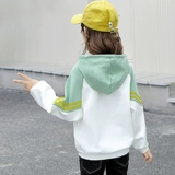 Утепленная толстовка, пуховик с капюшоном для отдыха, детское бархатное термобелье, подходит для подростков, в западном стиле