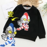 Ultra, детская осенняя толстовка для мальчиков, Ультрамен Тига, детские тонкие блестки для ногтей, новая коллекция