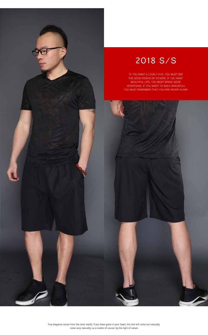 Trung Quốc phong cách văn hóa Phật giáo in quần short năm điểm quần rộng kích thước quần dài bãi biển quần quốc nam quần lót nam