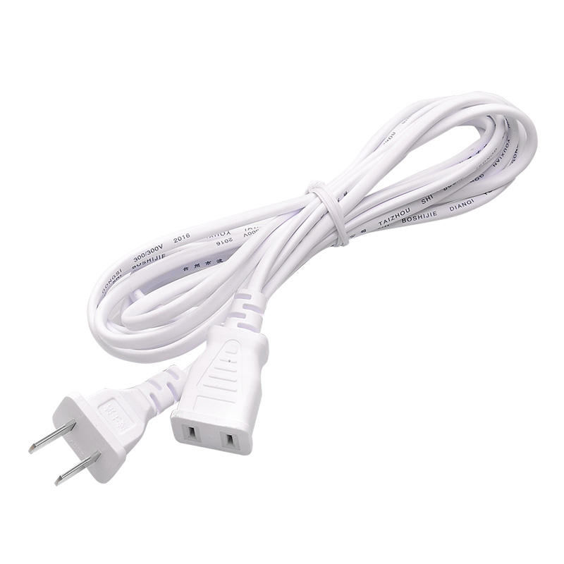 3m extension power cord Two holes small power electrical alarm extension power cord fan cable