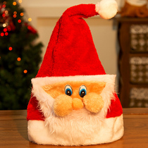 Made beauty Christmas decoration super soft velvet plush children adult Santa Claus hat boutique Christmas hat