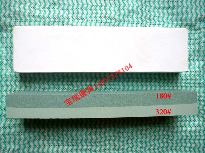 High quality green oil double - sided oil grinding knife petroleum green oil petroleum green carbide oil 180# 320 # rough dual use