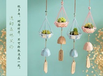 zakka Japanese groceries psychedelic forest wind chimes wrought iron small cage meat ornaments resin ceramic wind chimes