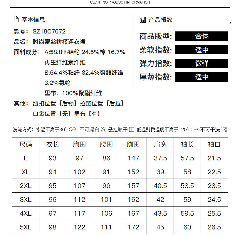 Robe grande taille femme - Ref 3236231 Image 3