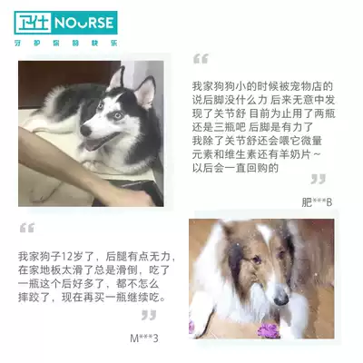 卫仕狗狗关节舒160片补钙关节生宠物鲨鱼软骨素健骨关节宝老年犬