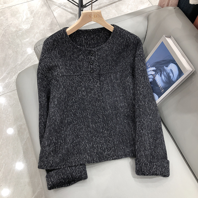 Autumn and Winter New Double-Sided Cashmere Coat for Women, Small Fragrant Style, Korean Style Loose Wool Coat, Short Top 25298 Autumn and Winter New Double-Sided Cashmere Coat for Women, Small Fragrant Style, Korean Style Loose Wool Coat, Short Top 25298